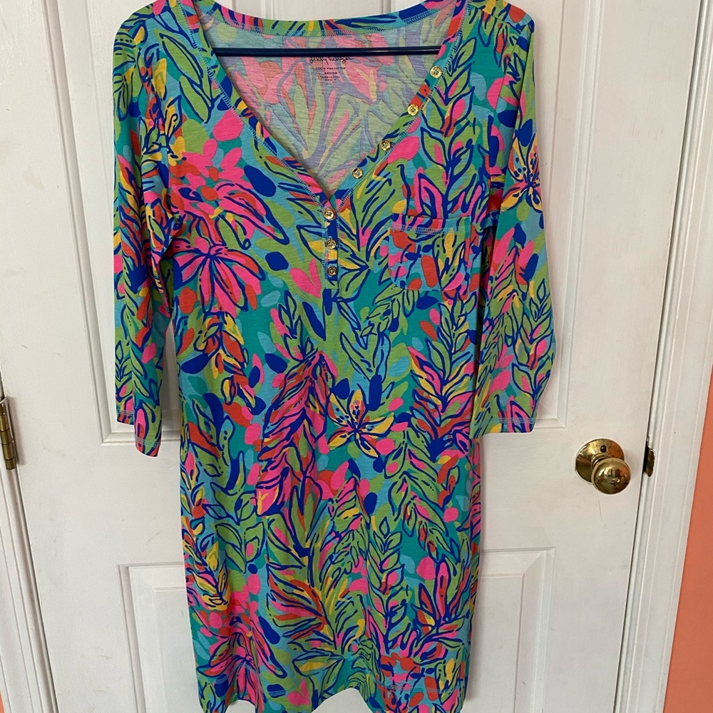 Lilly Pulitzer Multi Hot Spot Tropical Dress